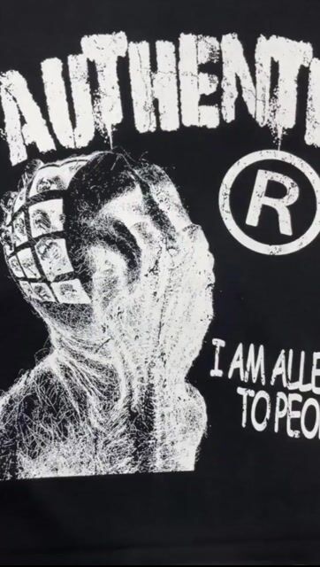 Vintage I Am Allergic To People Graphics Print Cotton T-shirt