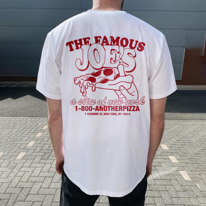 Joe's Pizza Printed T-shirt（Double-sided Print）