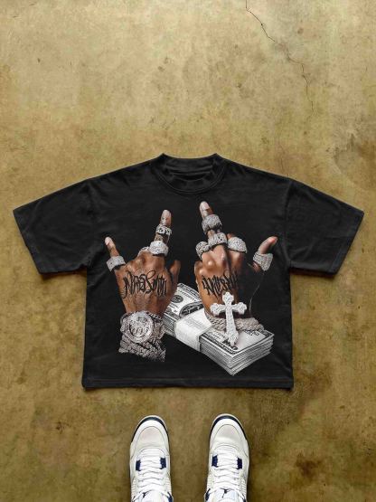 Has Absolute Power And Money Cropped T-shirt