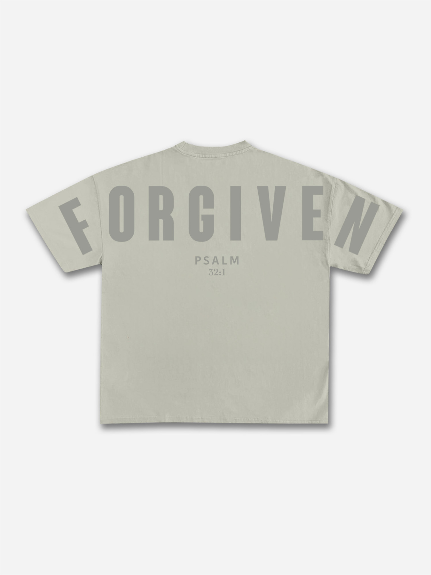 Forgiven Psalm 32：1 Print T-shirt