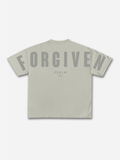 Forgiven Psalm 32：1 Print T-shirt