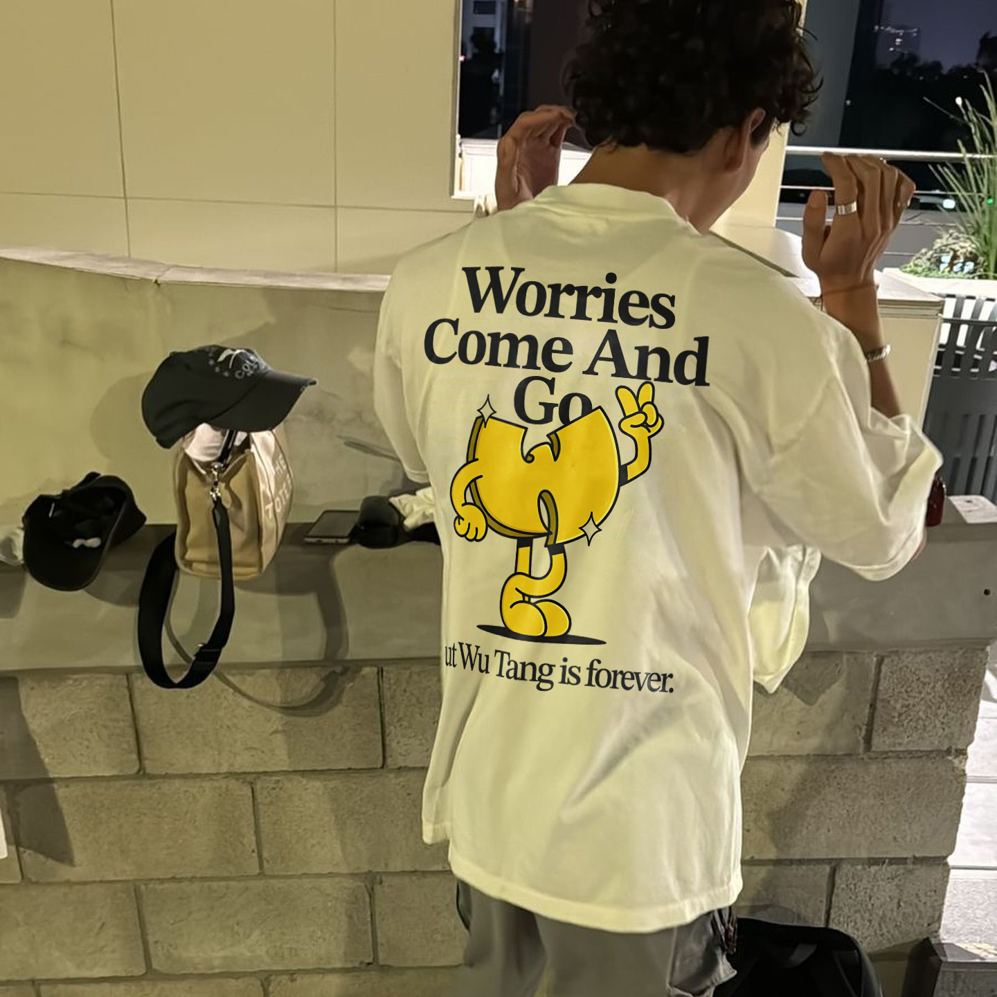 Worries Come And Go But Wu.tang Is Forever Printed T-shirt（Double-sided Print）