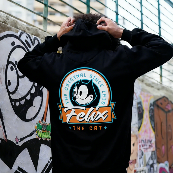 Felix The Cat Printed Hoodie（Double-sided Print）