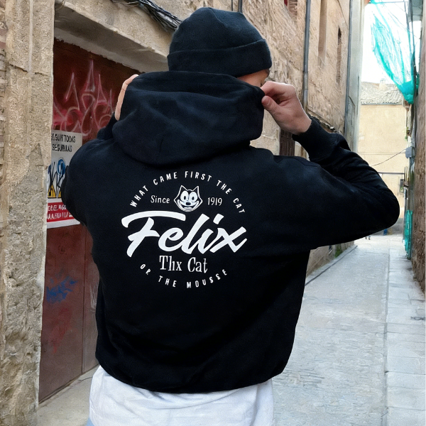 Felix The Cat Printed Hoodie（Double-sided Print）