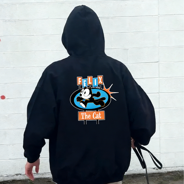 Felix The Cat Printed Hoodie（Double-sided Print）