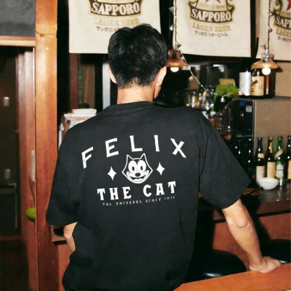Felix The Cat Printed T-Shirt（Double-sided Print）