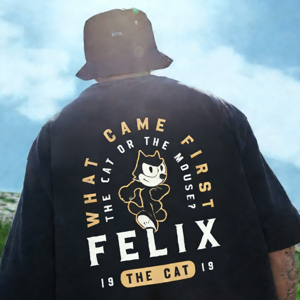 Felix The Cat Printed T-Shirt（Double-sided Print）
