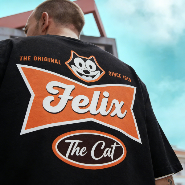 Felix The Cat Printed T-Shirt（Double-sided Print）