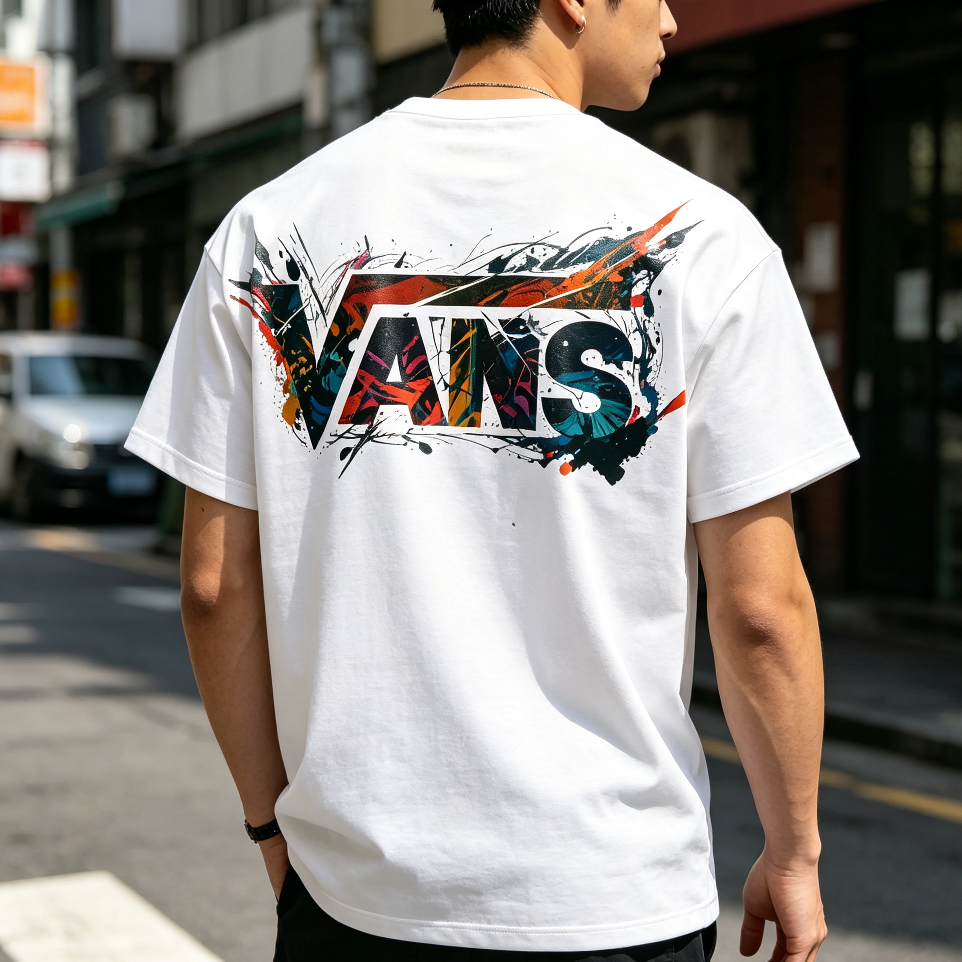 Vas Splash Paint Printed Men's T-shirt