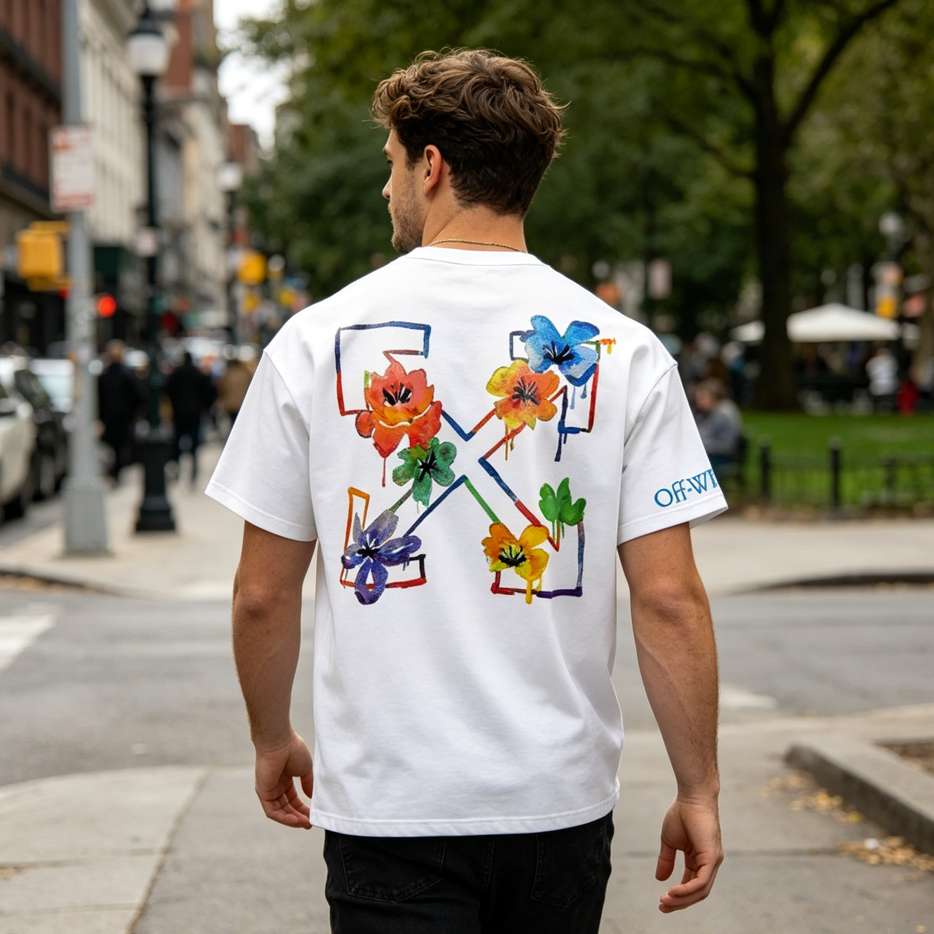 Off-white Printed Men's T-shirt