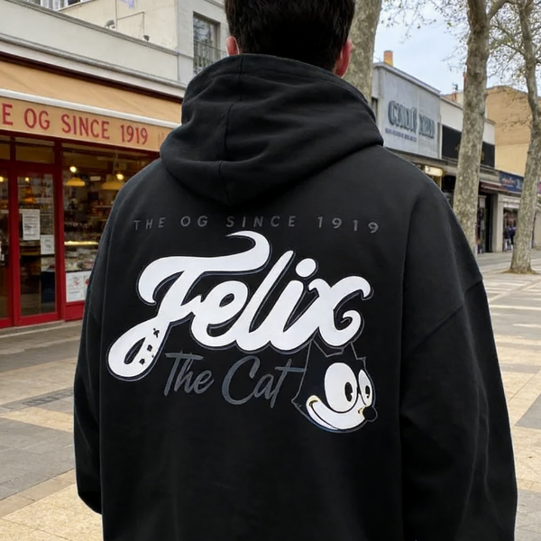 Felix The Cat Printed Hoodie（Double-sided Print）