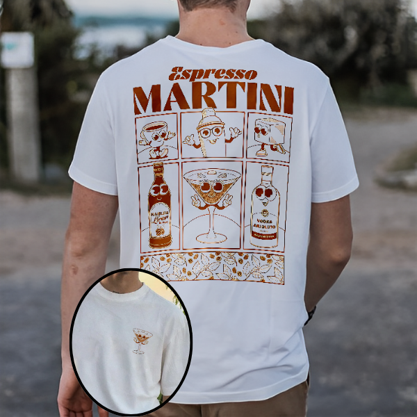 Espresso Martini Printed T-shirt（Double-sided Print）