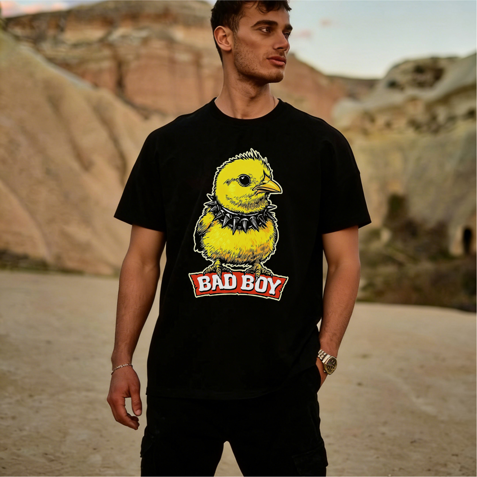 Bad Boy Chick Printed Men's T-shirt