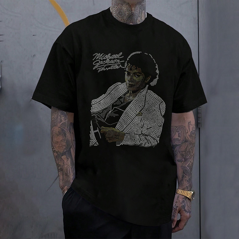 Michael Jackson Signature Portrait Graphic T-Shirt
