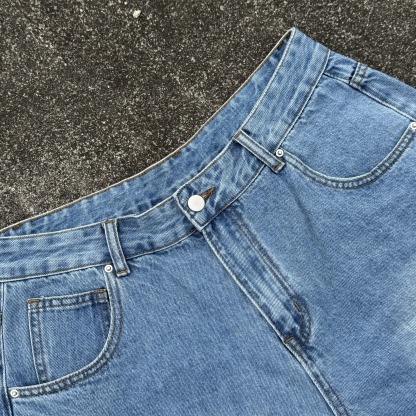 Vintage Casual Baggy Jorts Denim Shorts