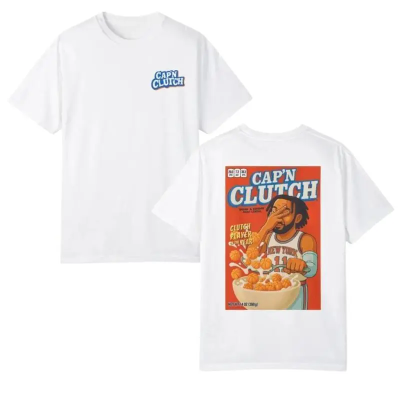 Brunson Knicks Captain Clutch Basketball T-Shirt（Double-sided Print）