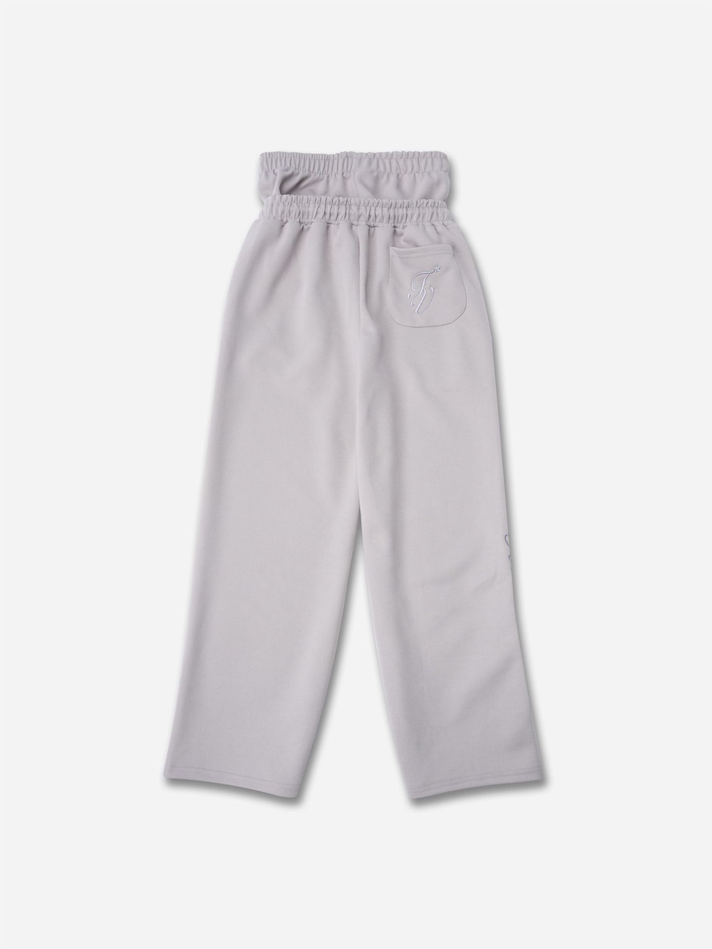 Hiphop Double Waistband Design With Star Embroidery Sweatpants