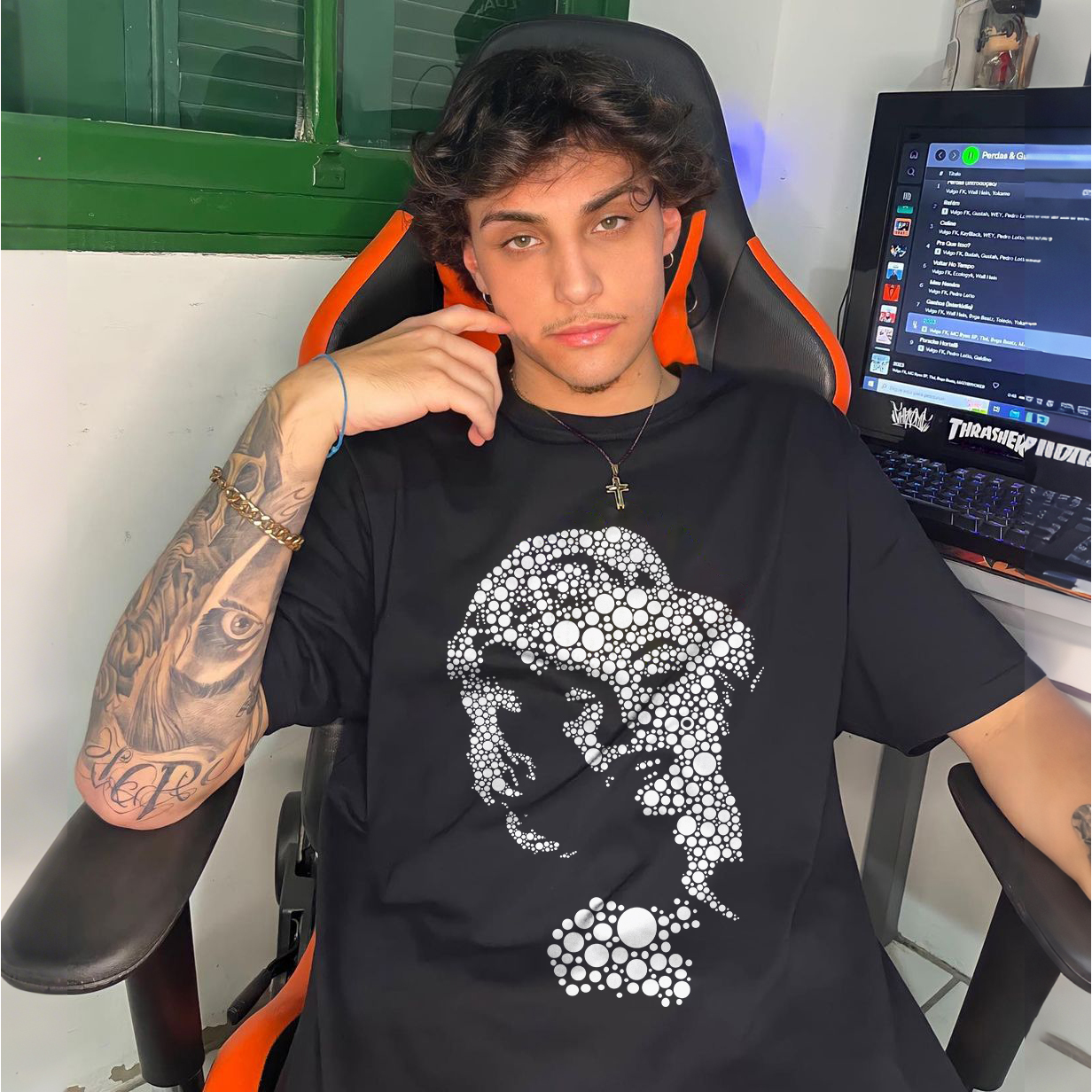 Prince Profile Portrait Graphic T-Shirt