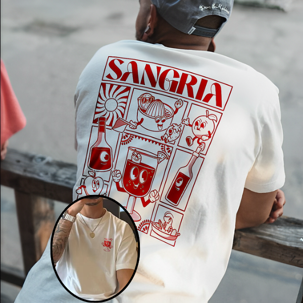 Sangria Printed T-shirt（Double-sided Print）