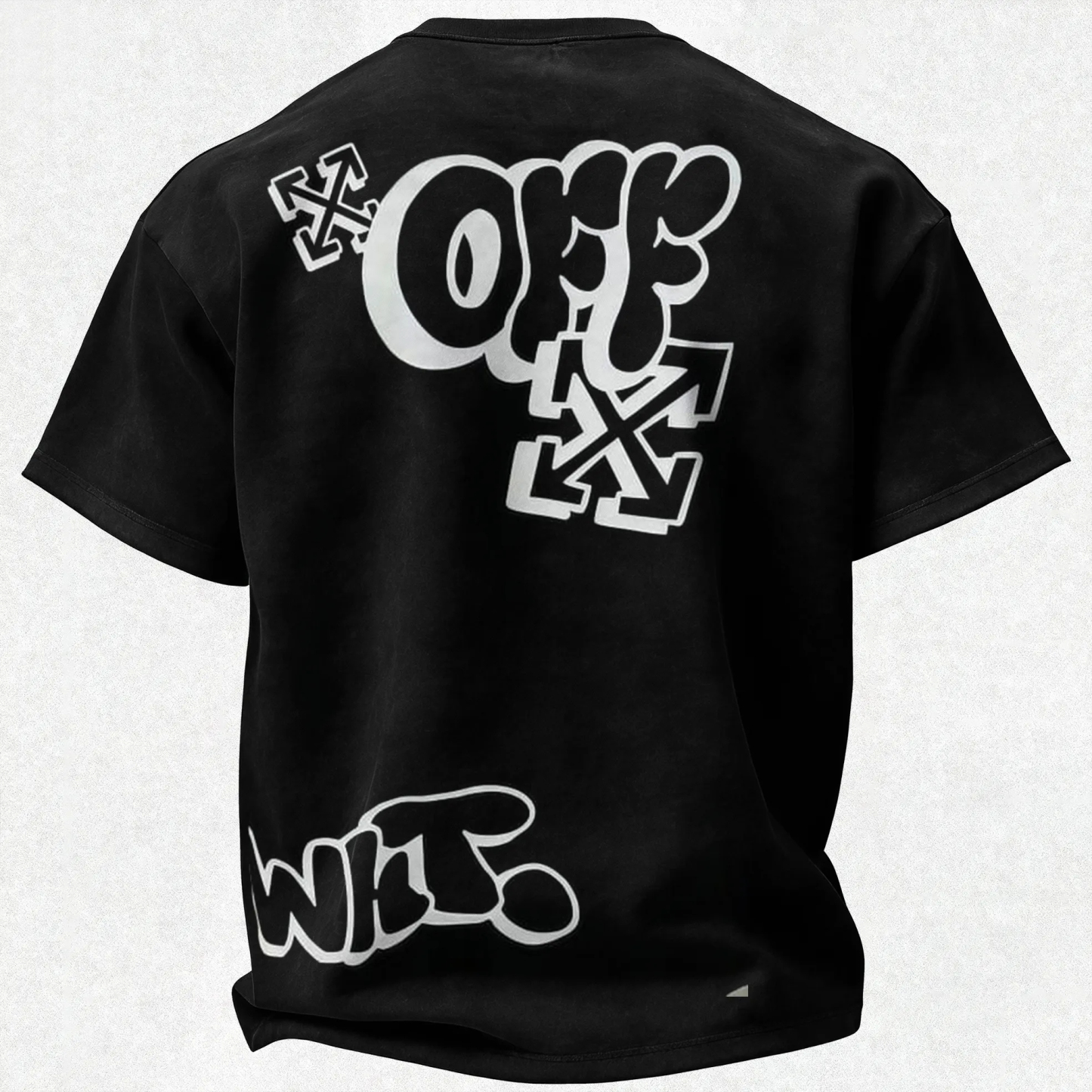 Off-White Graffiti Off Text Arrow Printed Men's T-shirt