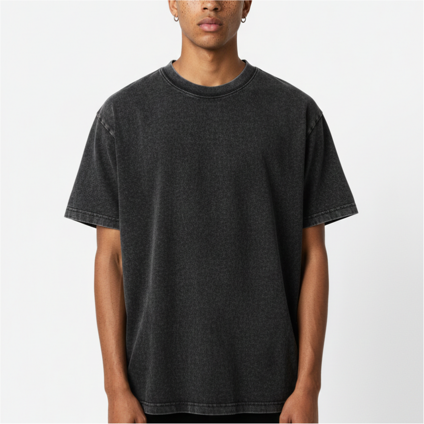 Unisex Essentials Vintage Acid Wash Oversized T-Shirt