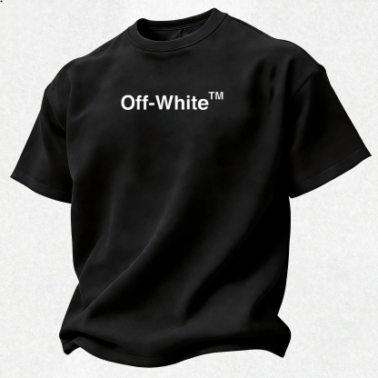 Off-White Sticker Collage Arrow Printed Men's T-shirt