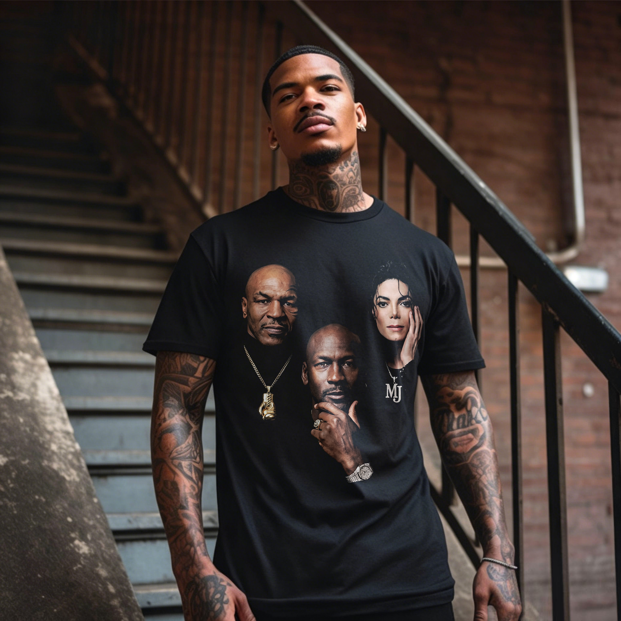  Michael GOAT Printed Men's T-shirt