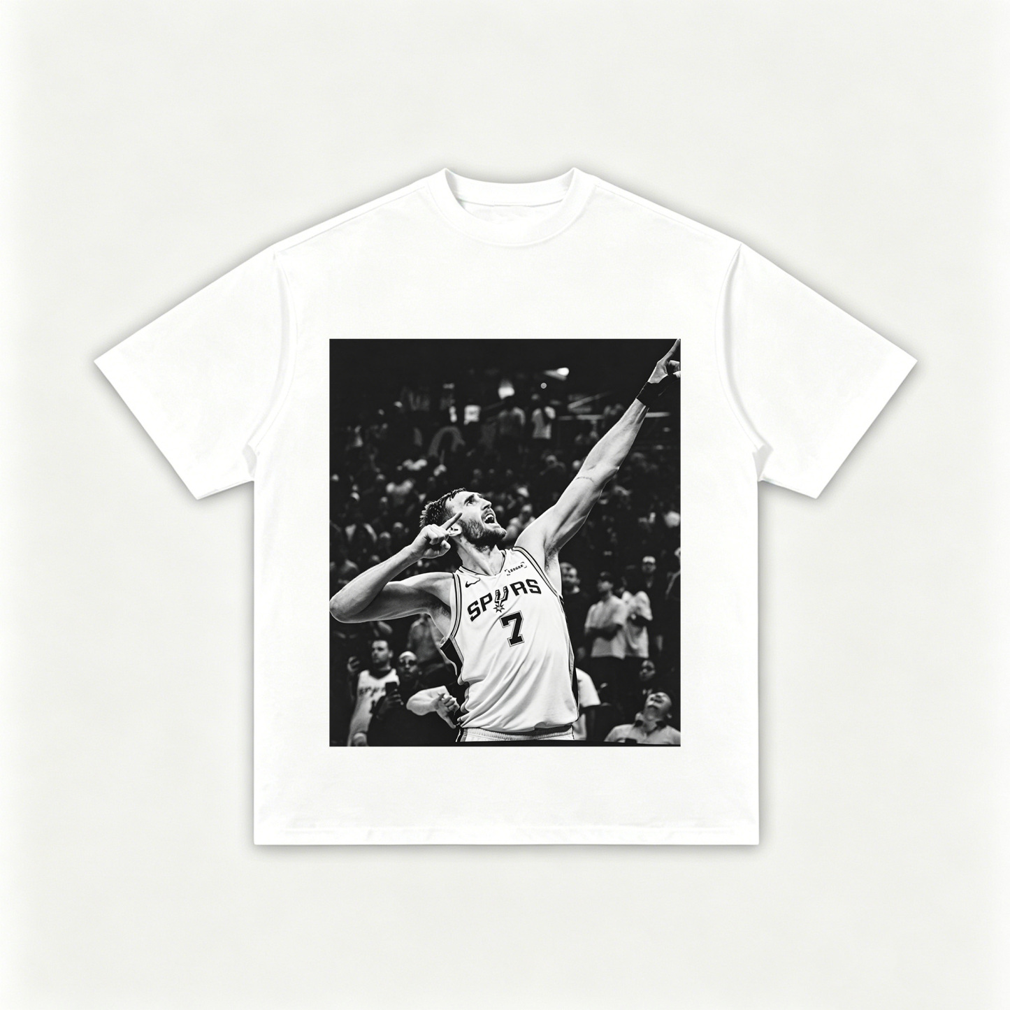 Kornet Spurs No.7 Player Graphic Printed Men's T-shirt