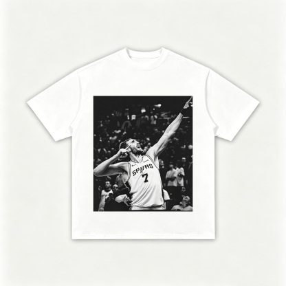 Kornet Spurs No.7 Player Graphic Printed Men's T-shirt