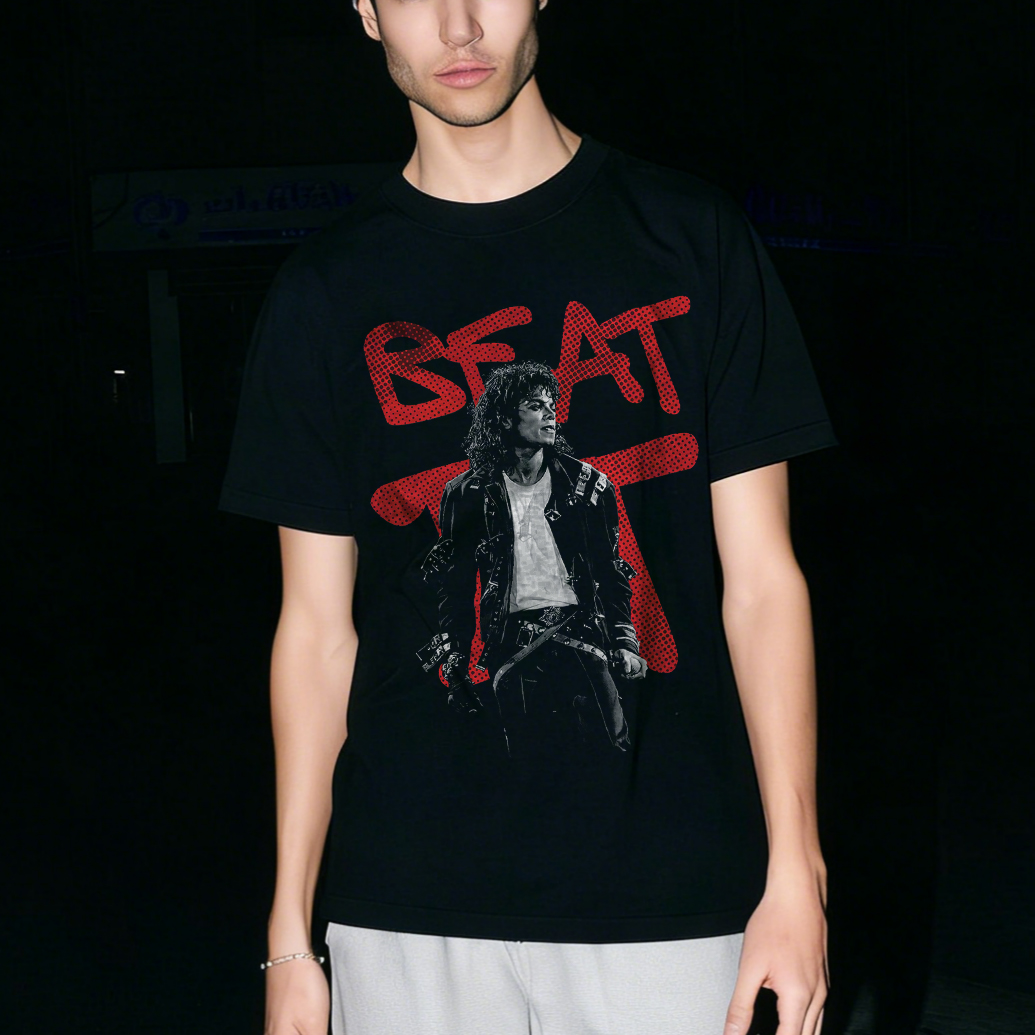 Michael Jackson Beat It Printed Men's T-shirt
