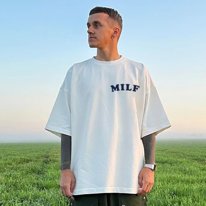 MILF Man I Love Frogs Printed T-shirt（Double-sided Print）