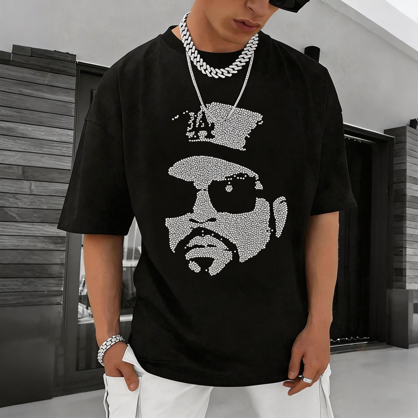 Biggie Smalls Crown Portrait Graphic T-Shirt