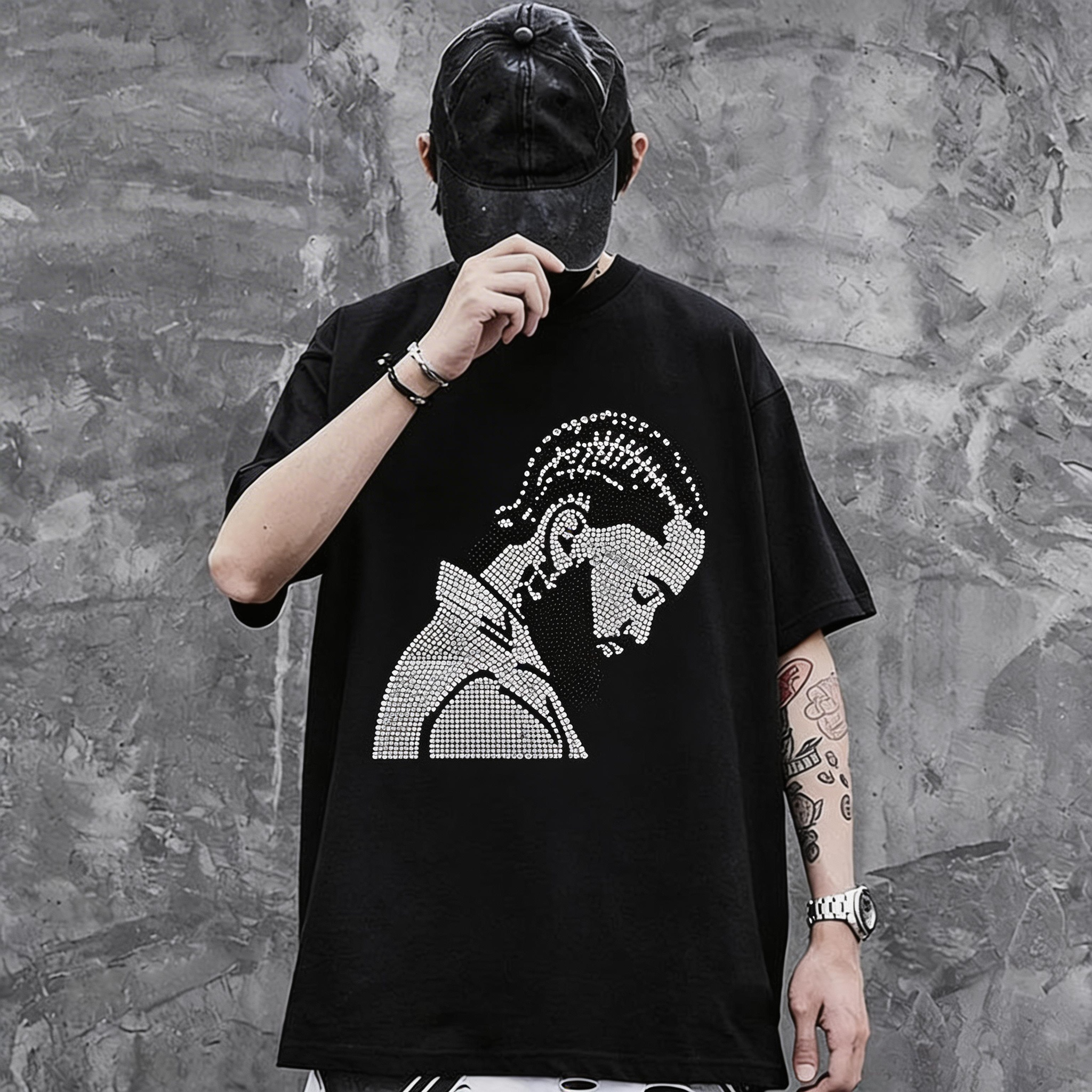 Nipsey Hussle Profile Portrait Graphic T-Shirt