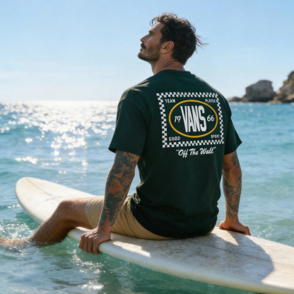 Vans 1966 Checkered Team Player Printed Men's T-shirt