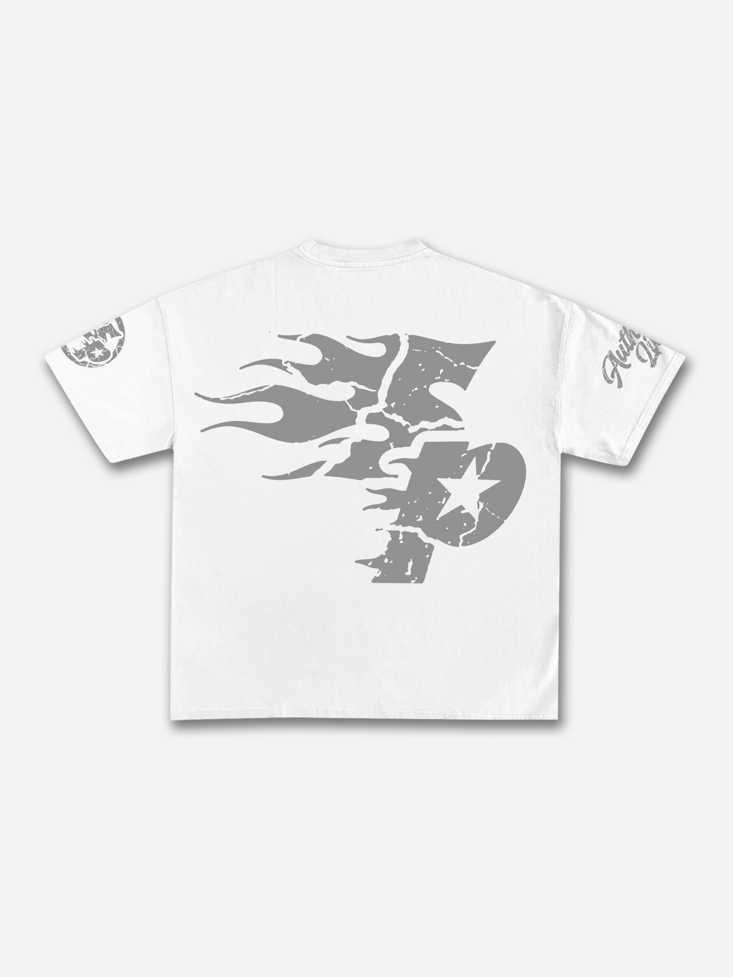 Studio Real Wise Vintage Print Pattern Cotton T-Shirt