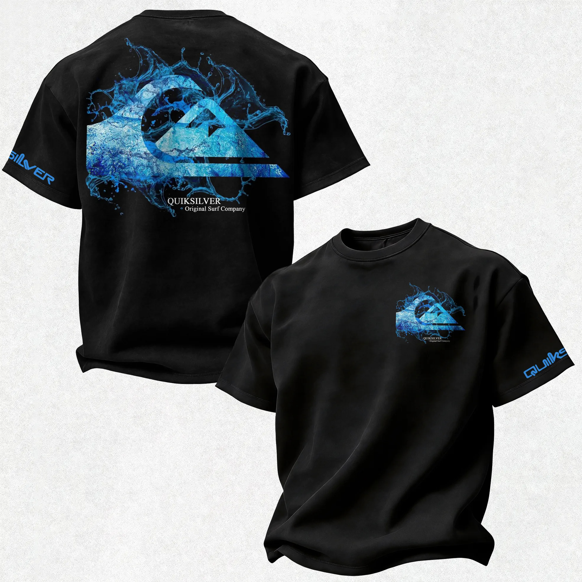 Quiksilver Water Splash Logo Printed Men's T-shirt