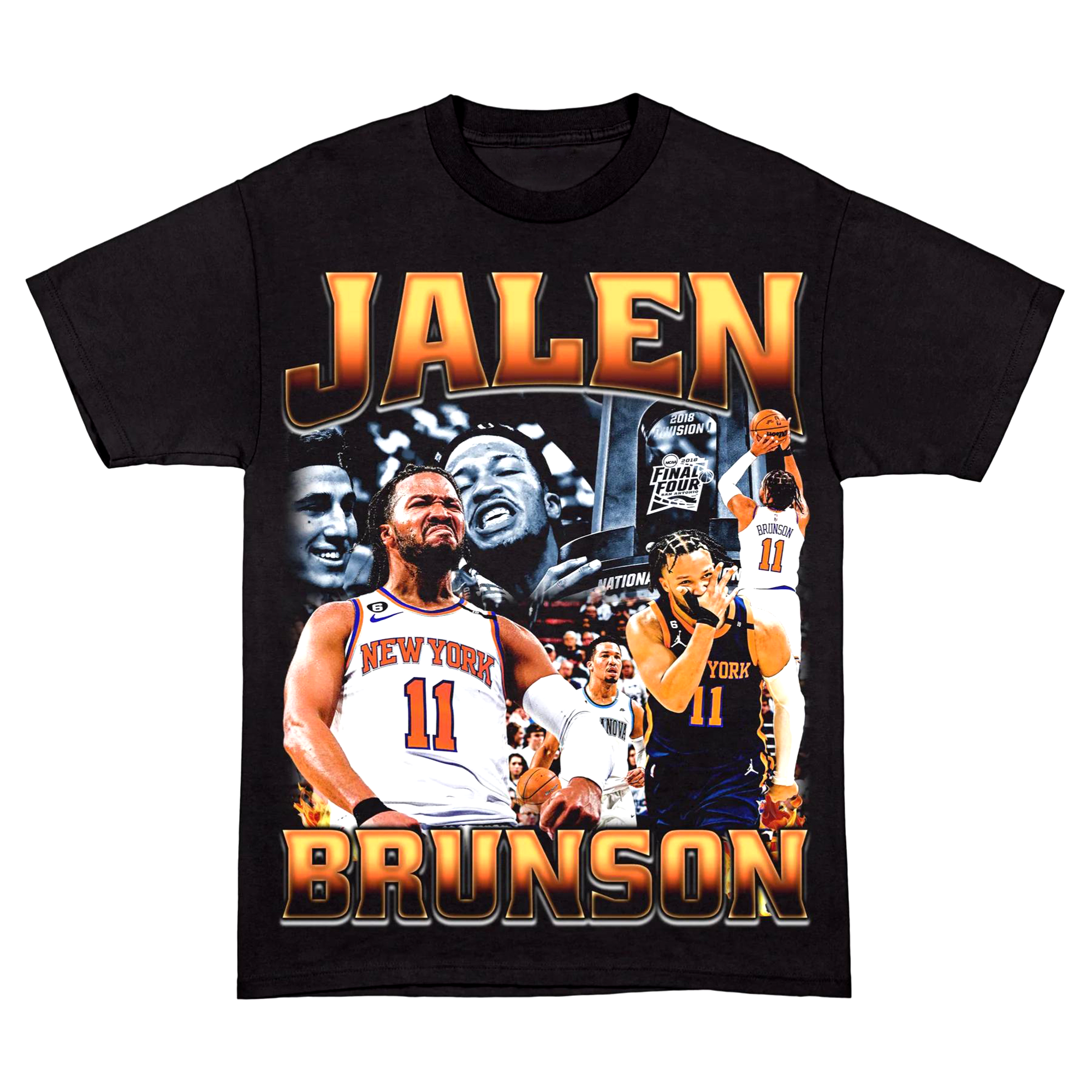 New york, 11 Printed Men's T-shirt（Double-sided Print）