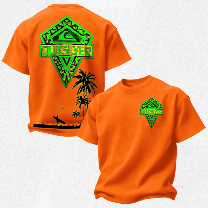 Quiksilver Simple Wave Logo Printed Men's T-shirt