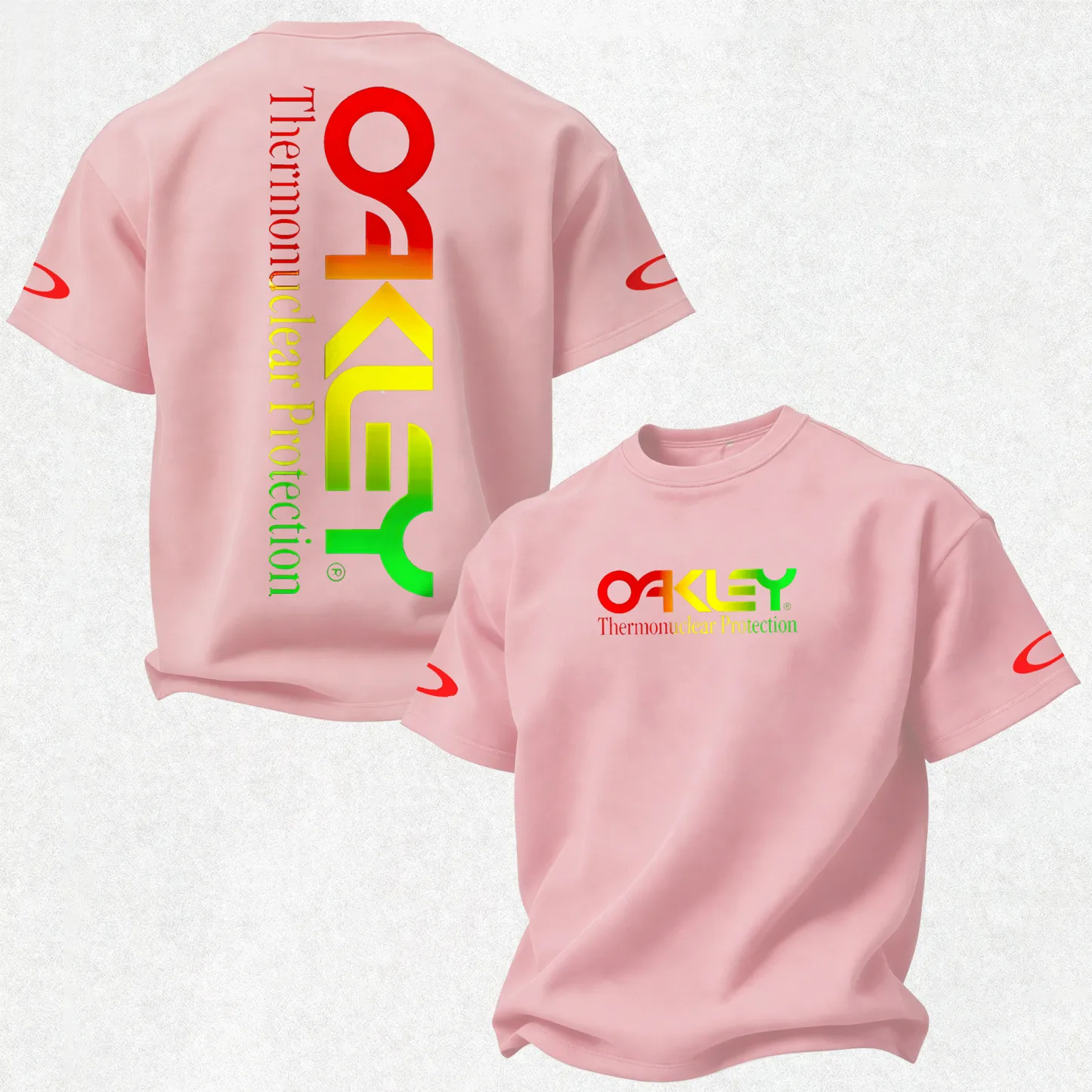 Oakley Thermonuclear Gradient Text Printed Men's T-shirt