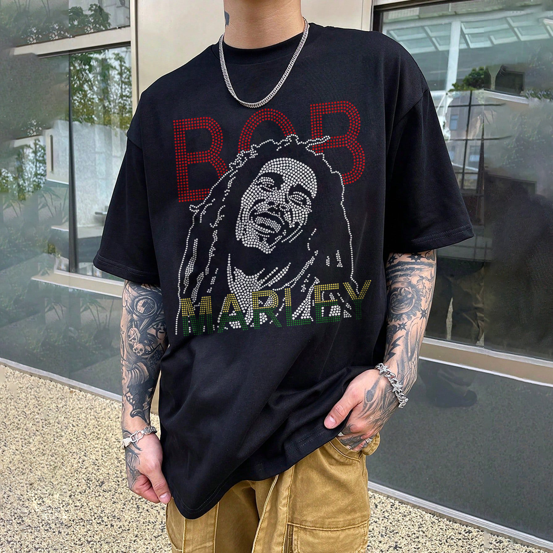 Bob Marley Portrait Graphic T-Shirt
