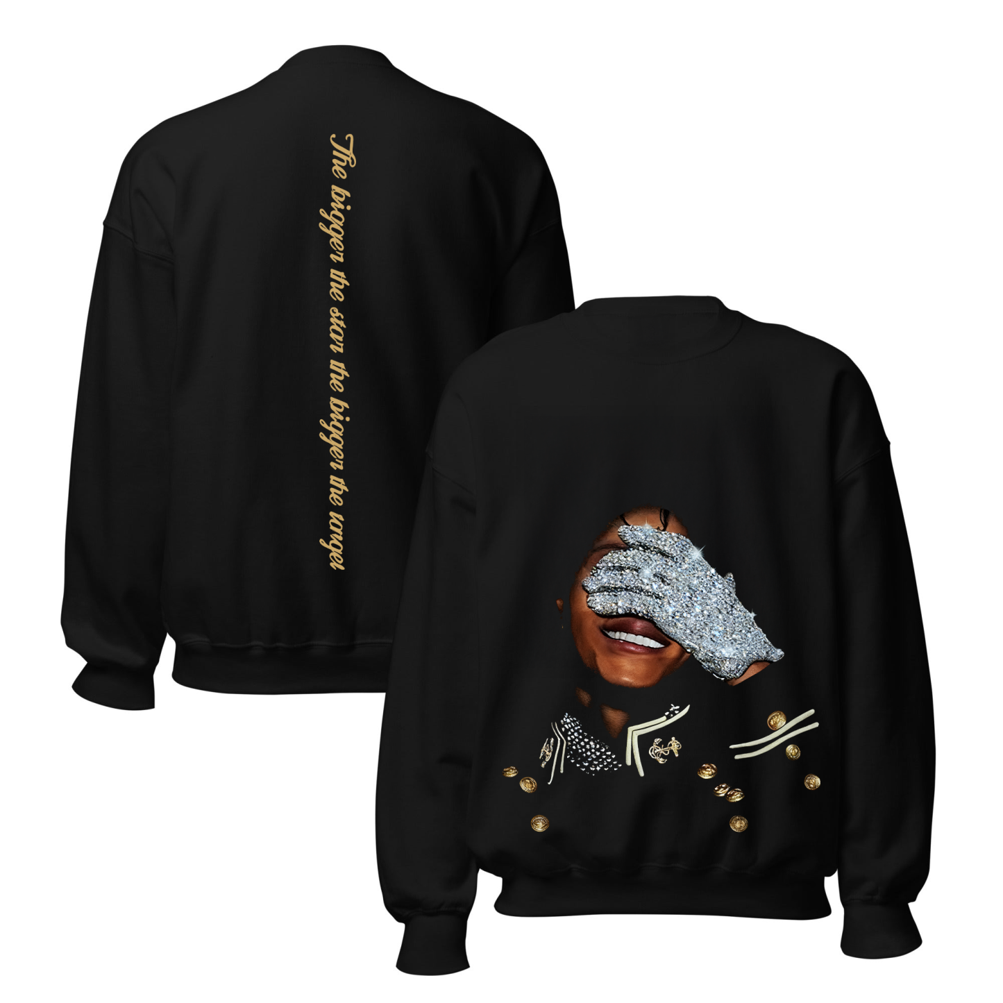 Michael Jackson Printed Men's Hoodie（Double-sided Print）