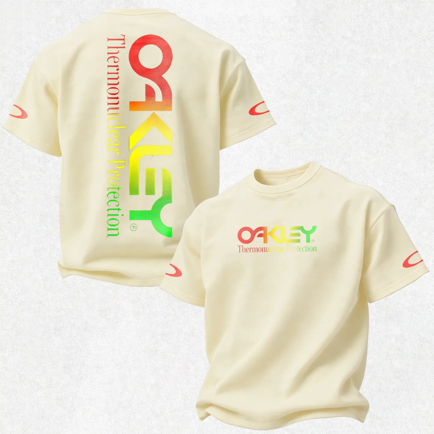 Oakley Thermonuclear Gradient Text Printed Men's T-shirt