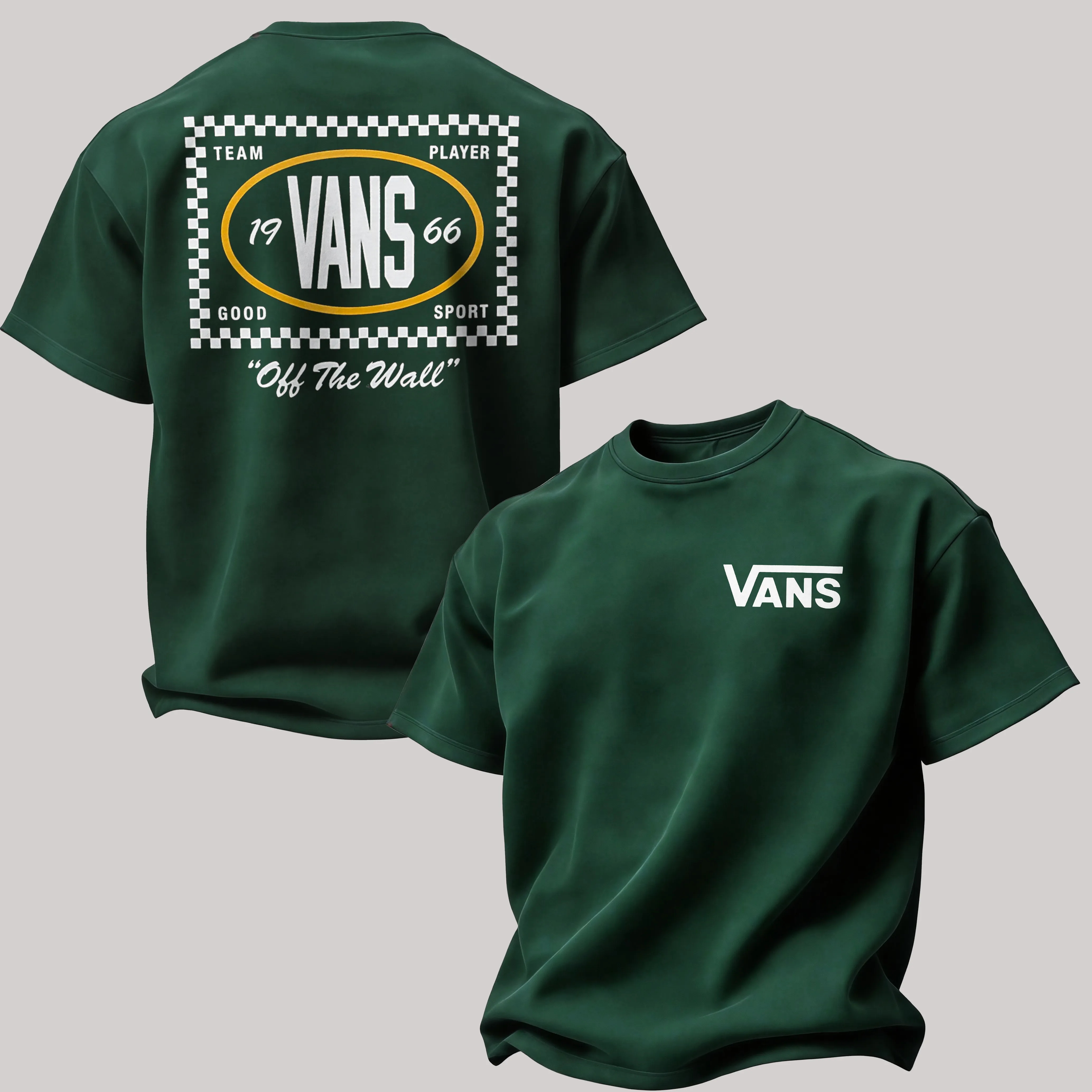 Vans 1966 Checkered Team Player Printed Men's T-shirt