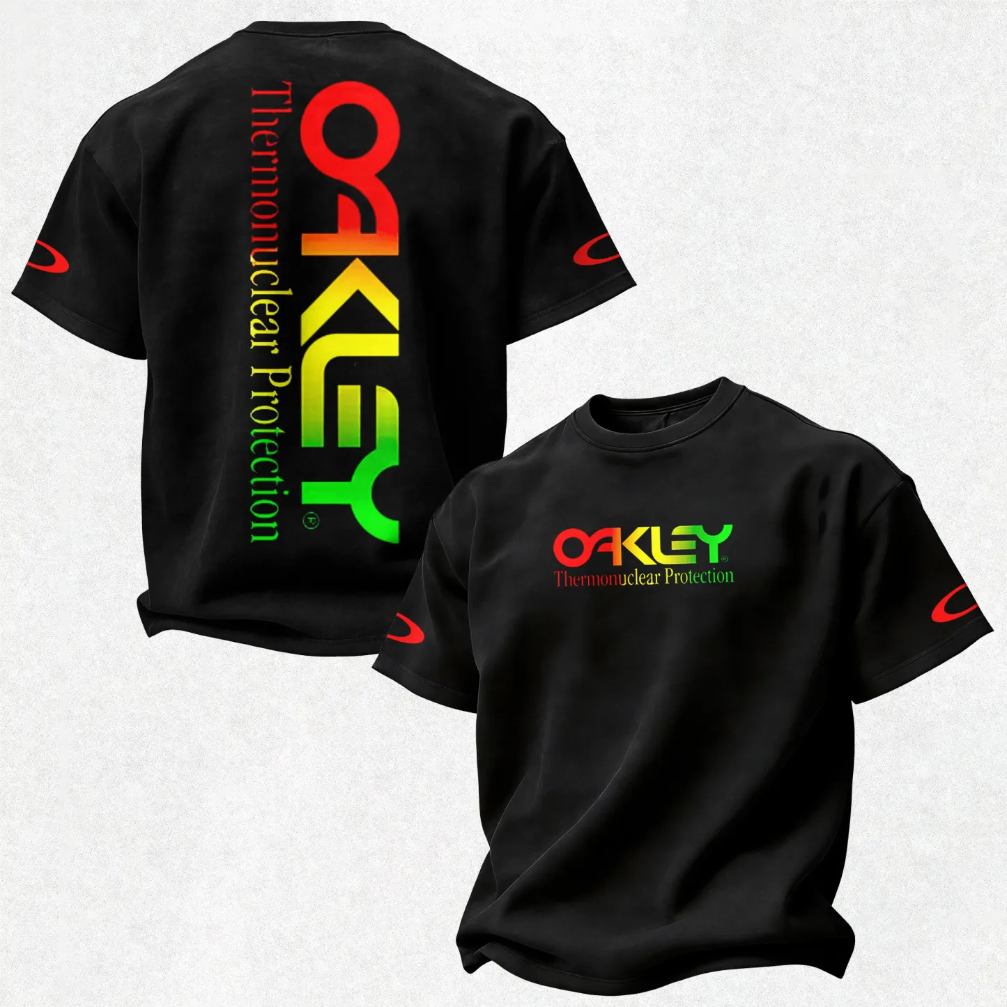 Oakley Thermonuclear Gradient Text Printed Men's T-shirt