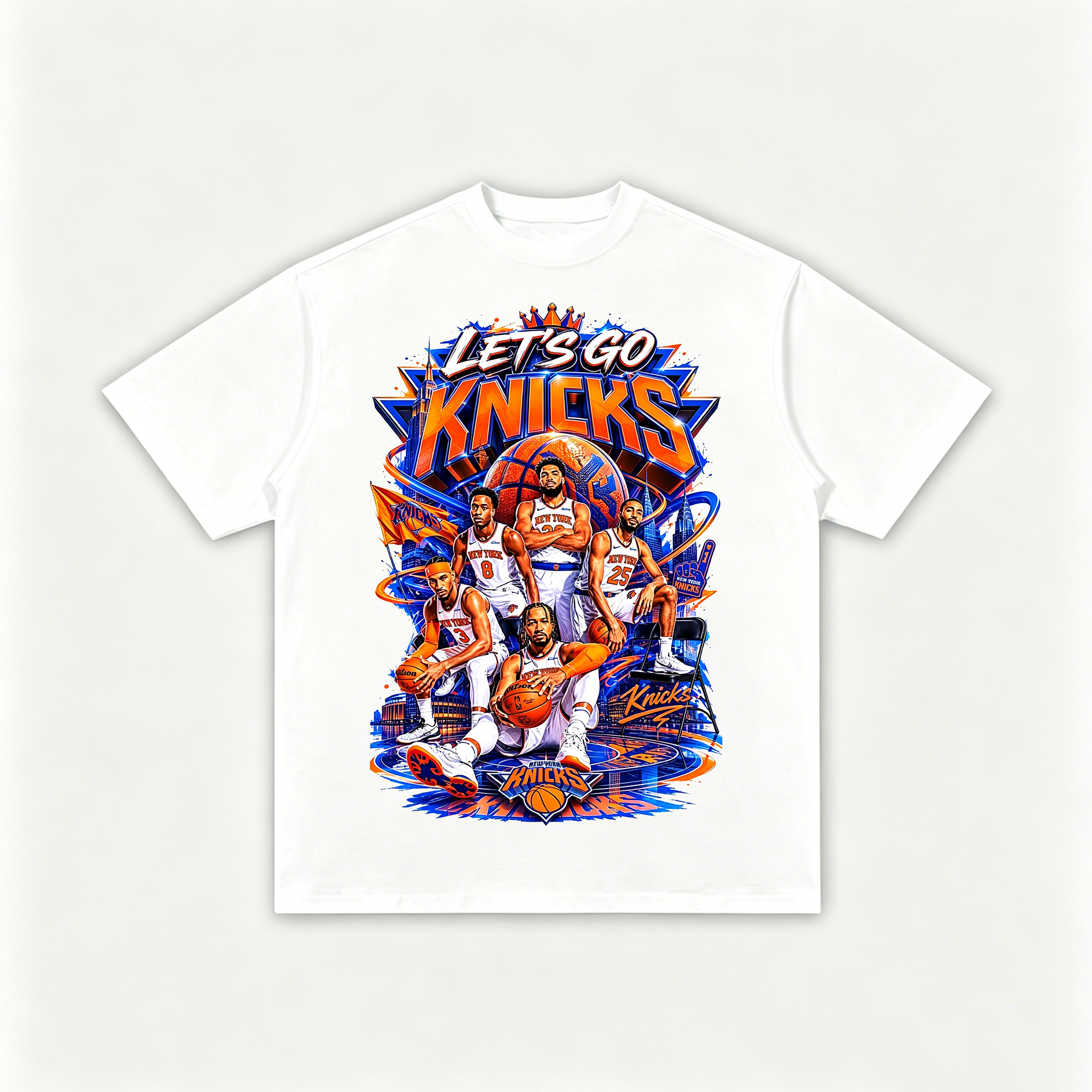 Let's Go Knicks New York Knicks Printed Men's T-shirt