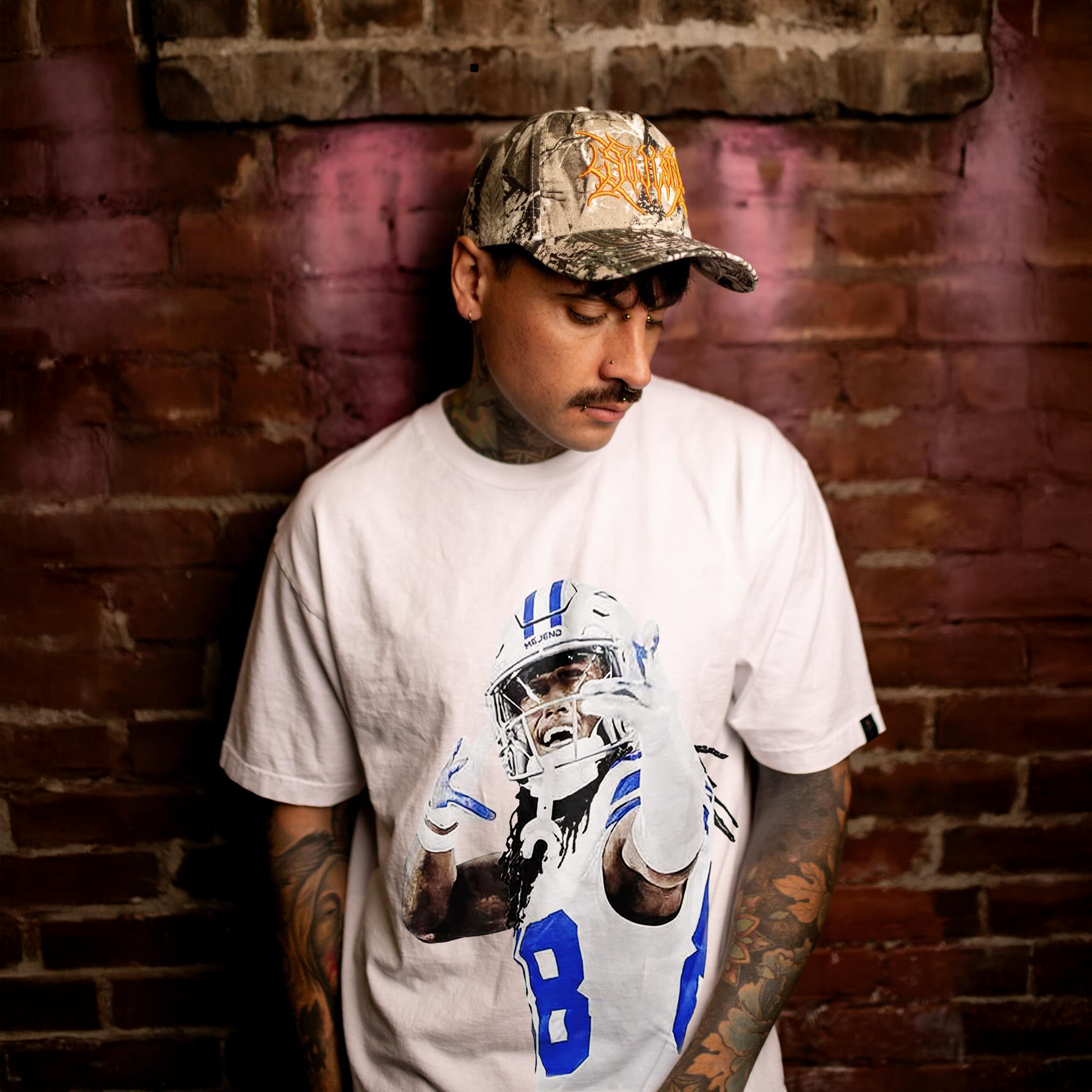 Football Player Printed Men's T-shirt