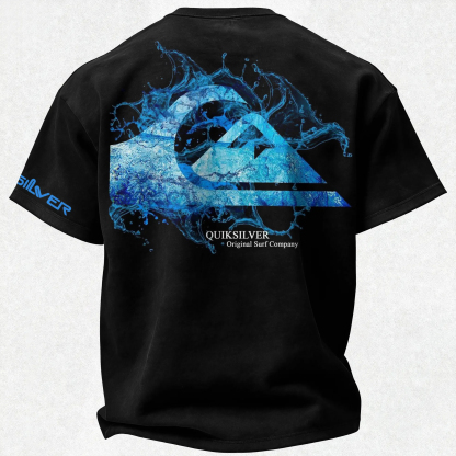 Quiksilver Water Splash Logo Printed Men's T-shirt