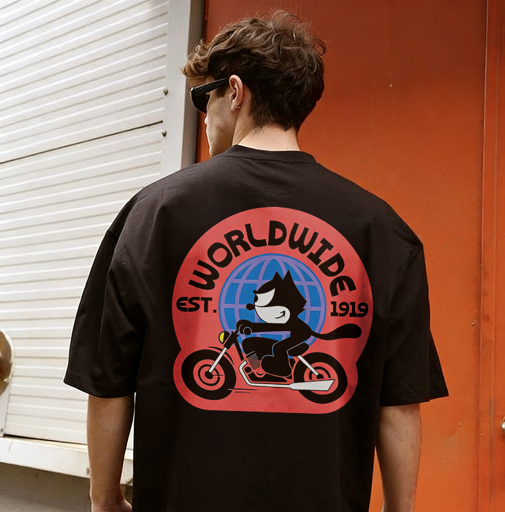 Worldwide Est. 1919 Felix The Cat Printed Men's T-shirt