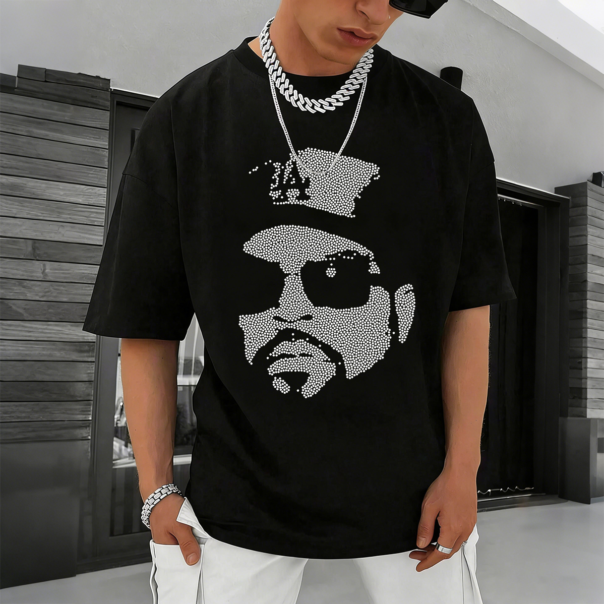 Biggie Smalls Crown Portrait Graphic T-Shirt