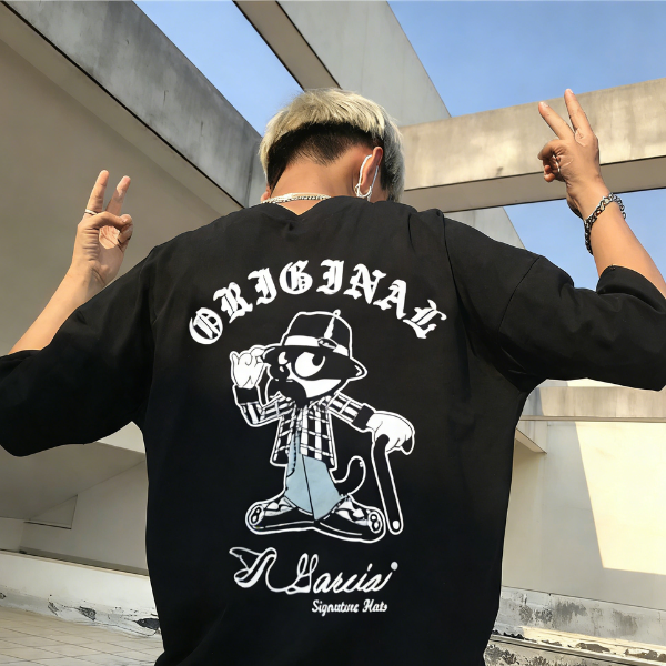 Veterano Felix The Cat Printed T-Shirt（Double-sided Print）